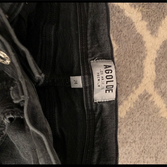 SOLD Agolde Pinch Waist High Rise Black Skinny Jean - Size 24 - Picture 3 of 4